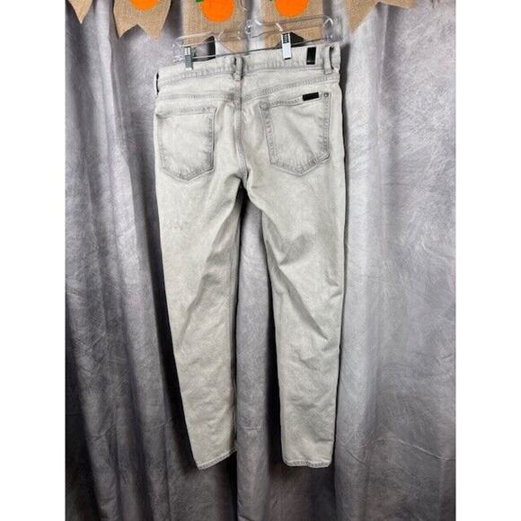7 For All Mankind Jeans Men's 34x32 Gray Paxtyn Tapered Light Wash - Picture 3 of 9